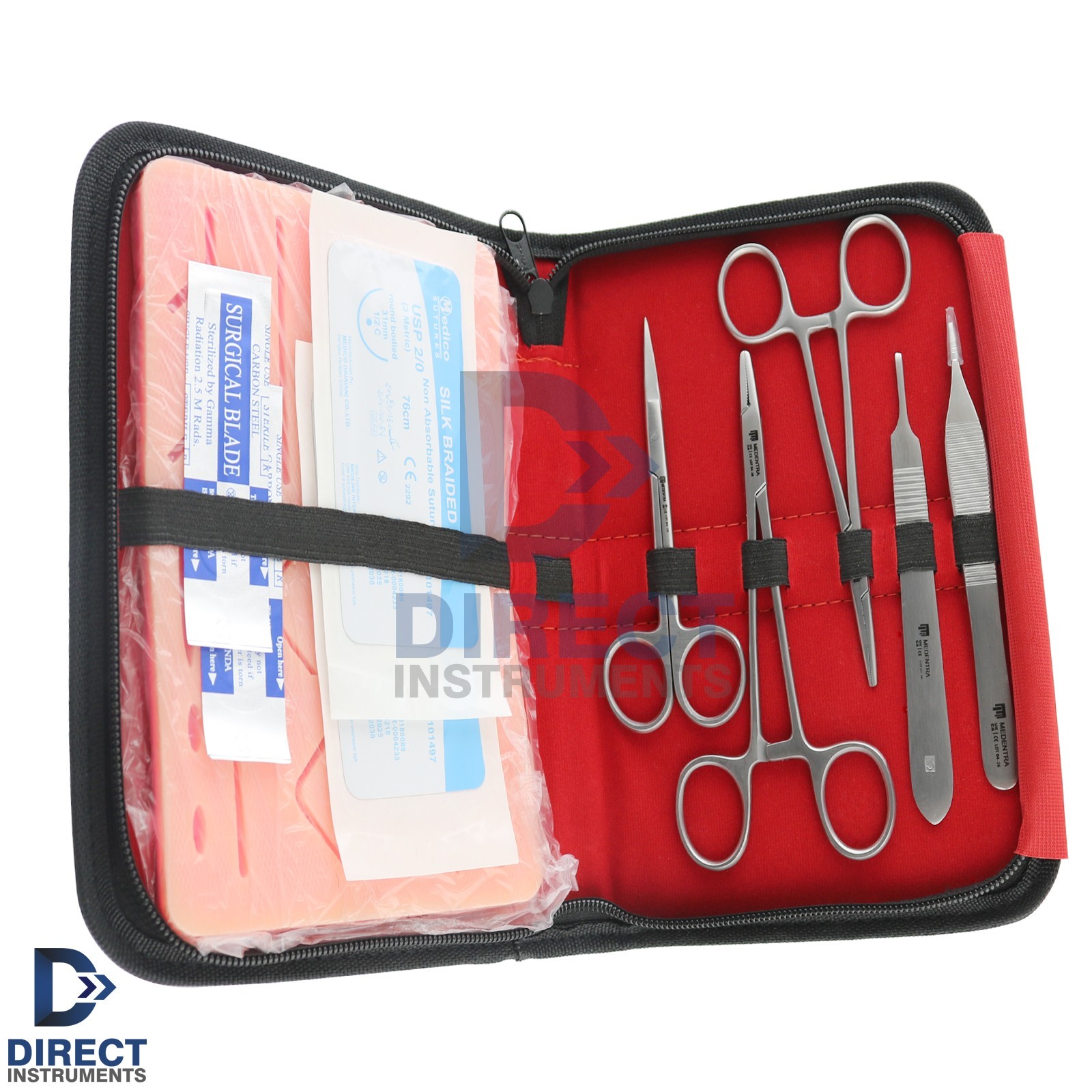 Complete Practice Suture Kit for Medical & Veterinary Students Training Set