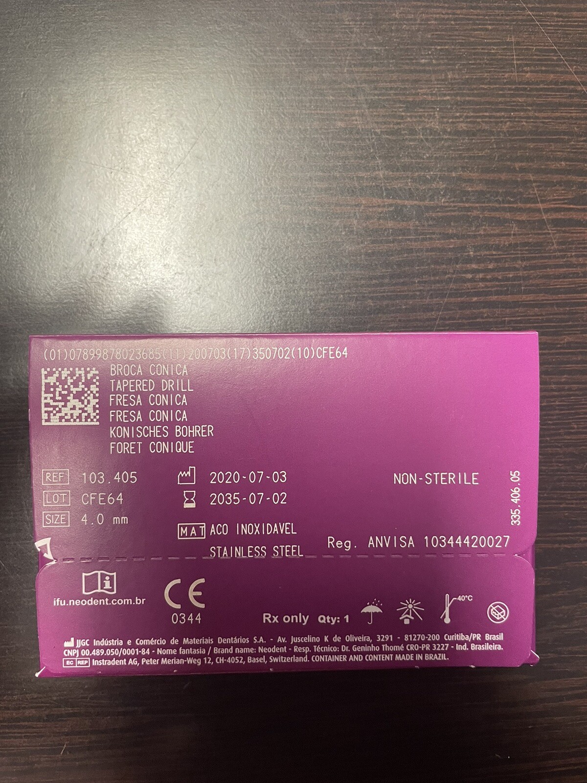 Neodent GM TAPERED DRILL SIZE 4.0