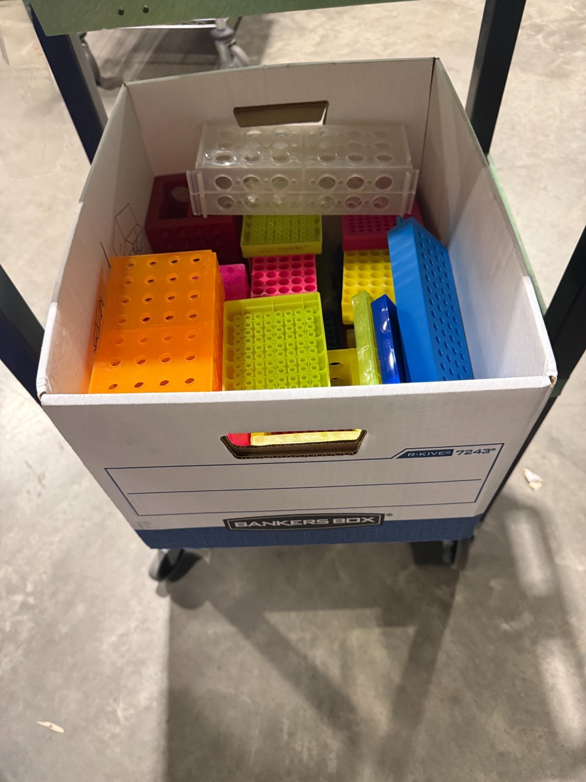 Bulk Laboratory & Medical Organizer Trays — Mixed Wholesale Boxful (Lot of 35)
