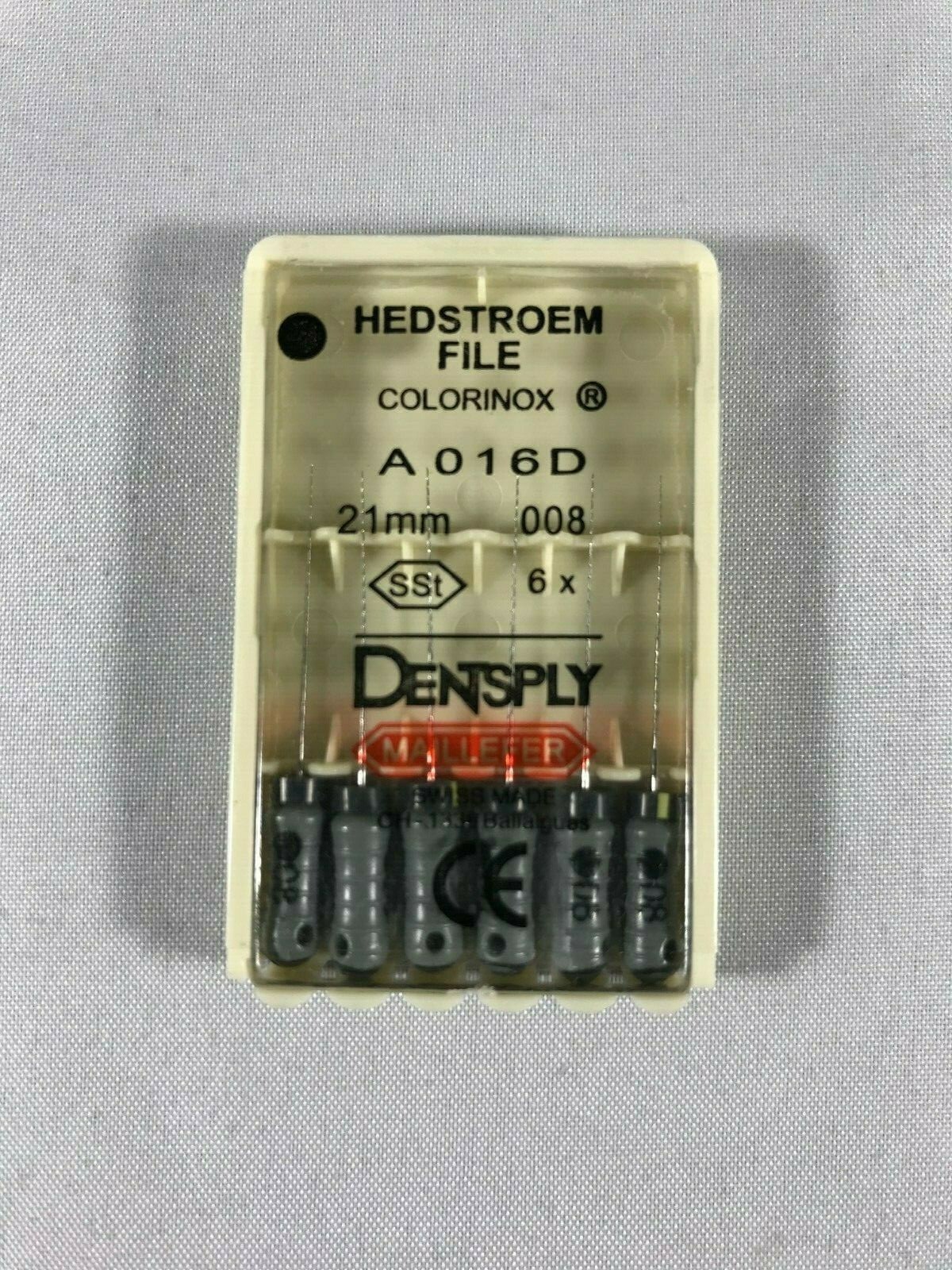 Dentsply Maillefer H-file Endodontic stainless steel 21mm All sizes 60 files/pk