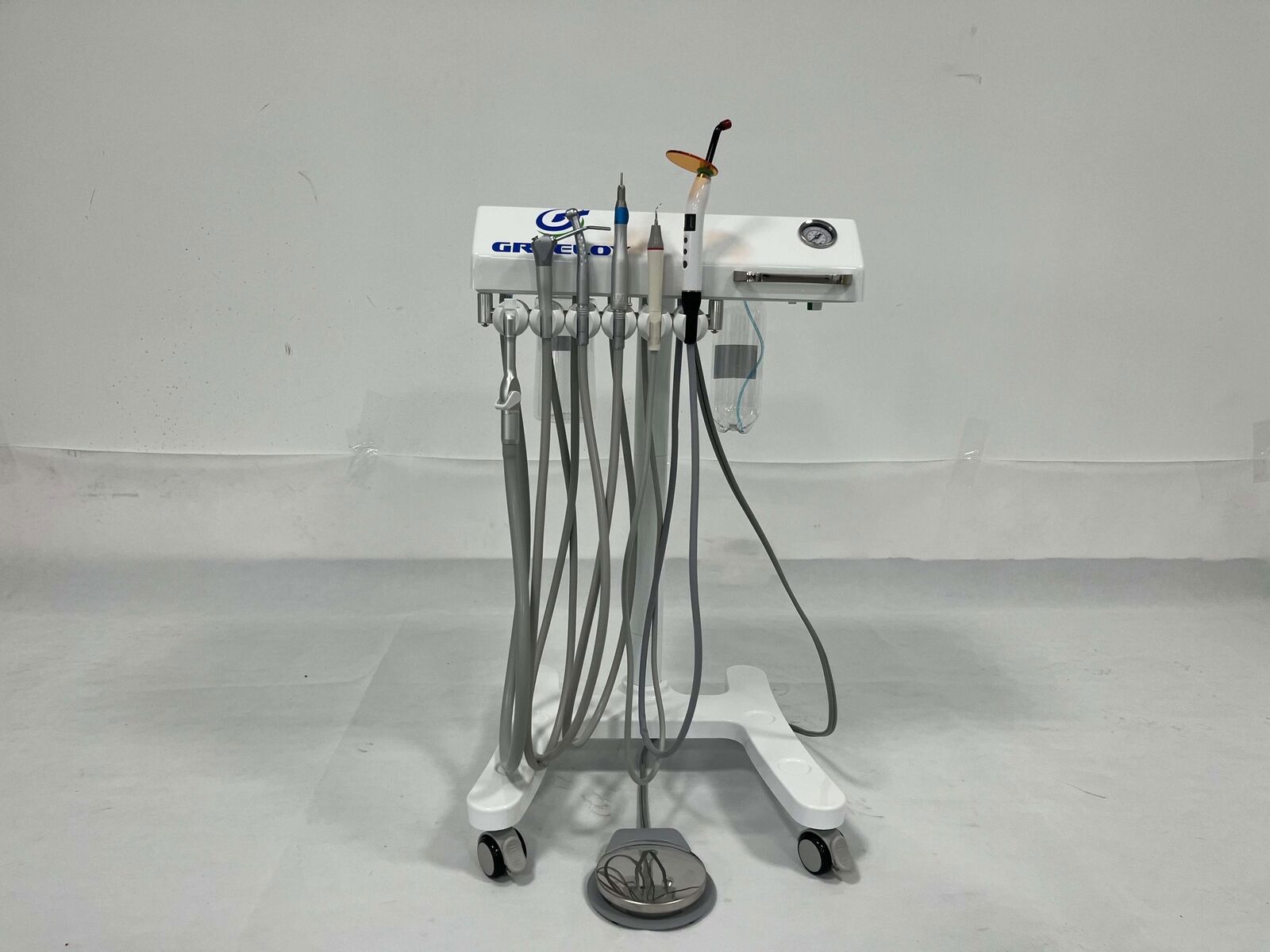 Mobile Dental Trolley Cart Unit Treatment System +Curing Light+ Scaler Handpiece