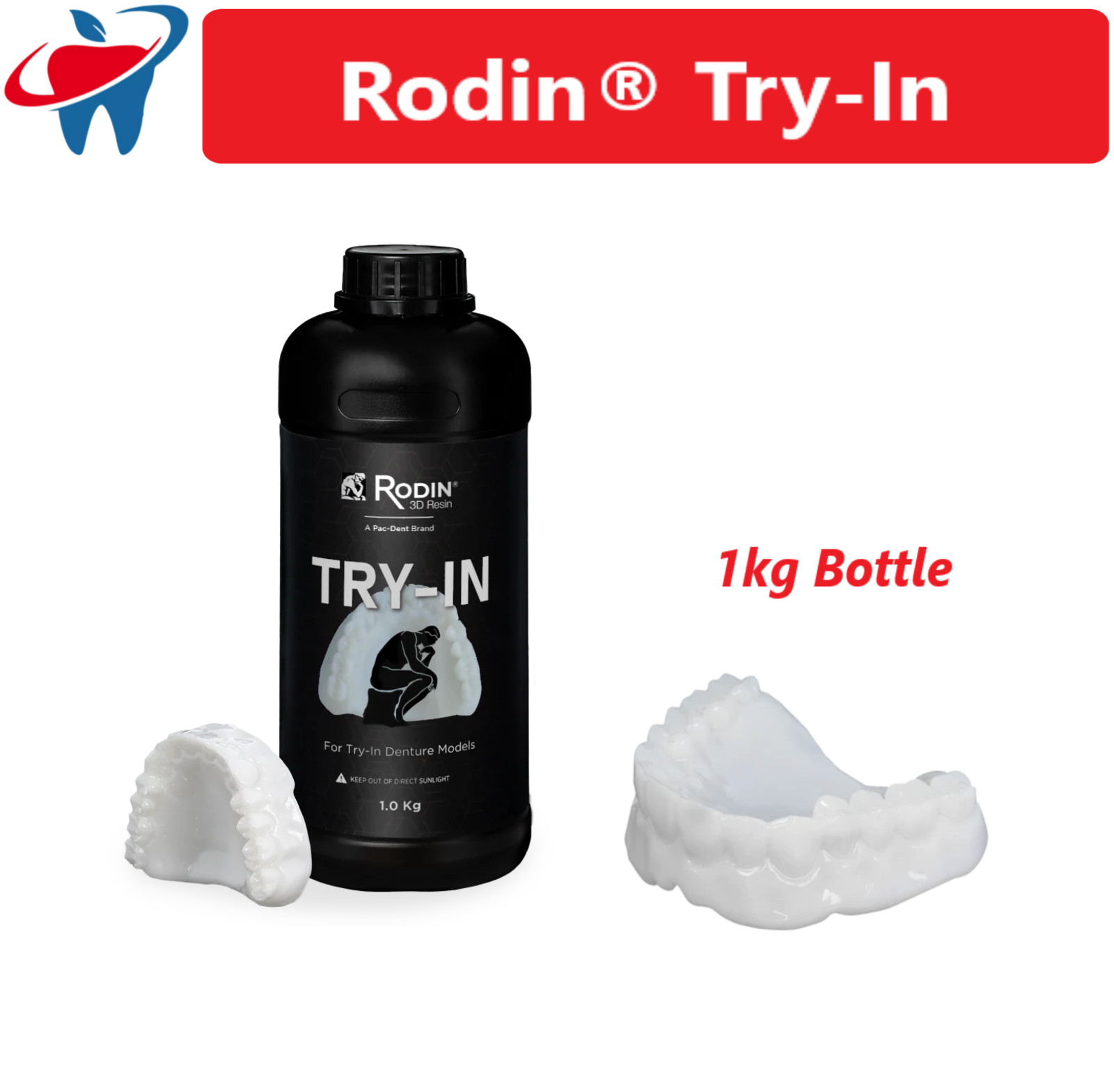 Dental Rodin® Try-In 3D Resin Printing Materials Diagnostic models, denture, 1kg