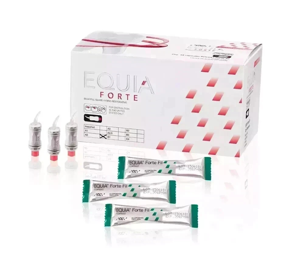 GC EQUIA Forte Bulk Fill Fluoride Hybrid Restorative System A2 USA TARIIF PAID.