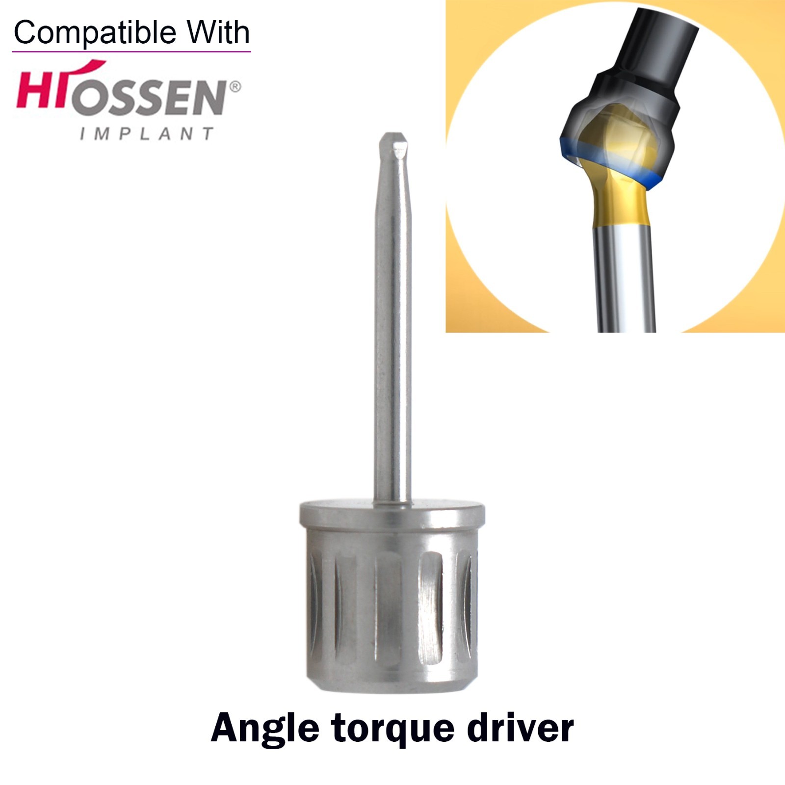 Implant Screwdriver Angulated Screw Channel Driver For Hiossen Nobel MIS Astra