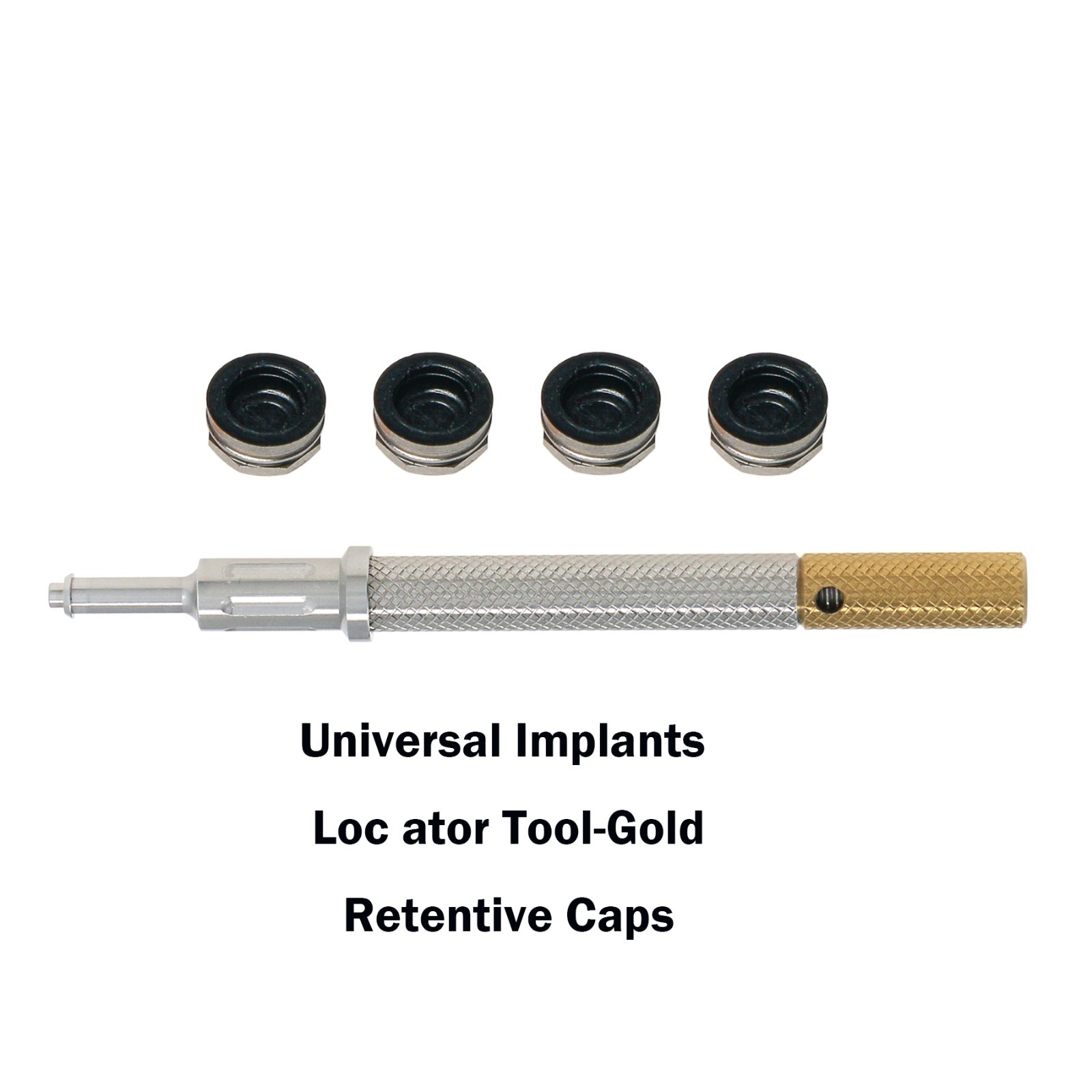 US Zimmer TSV 3.5 Tapered Screw-Vent 1mm GH Implant Overdenture Locator Abutment