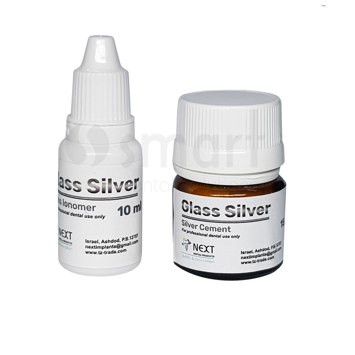 LOTx3 Glass Silver Reinforced Glass Ionomer Cement powder liquid strong 15g+10m
