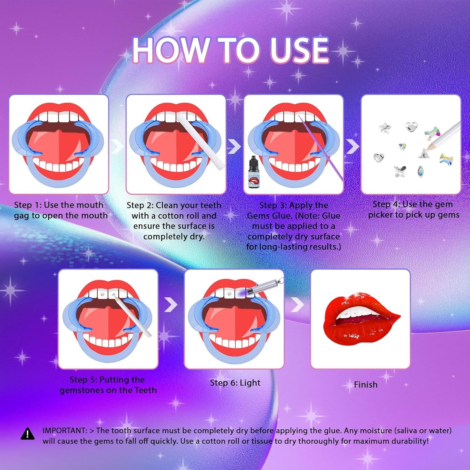 Ultimate DIY Tooth Gem Kit – 247 Crystal Gems for Stunning Smile Transformations