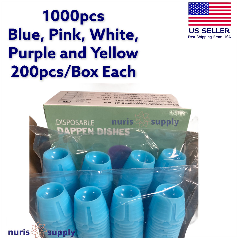 100pcs to 1000pcs Disposable Dental Cosmetic Dappen Dishes Prohpy Arylic Mixing