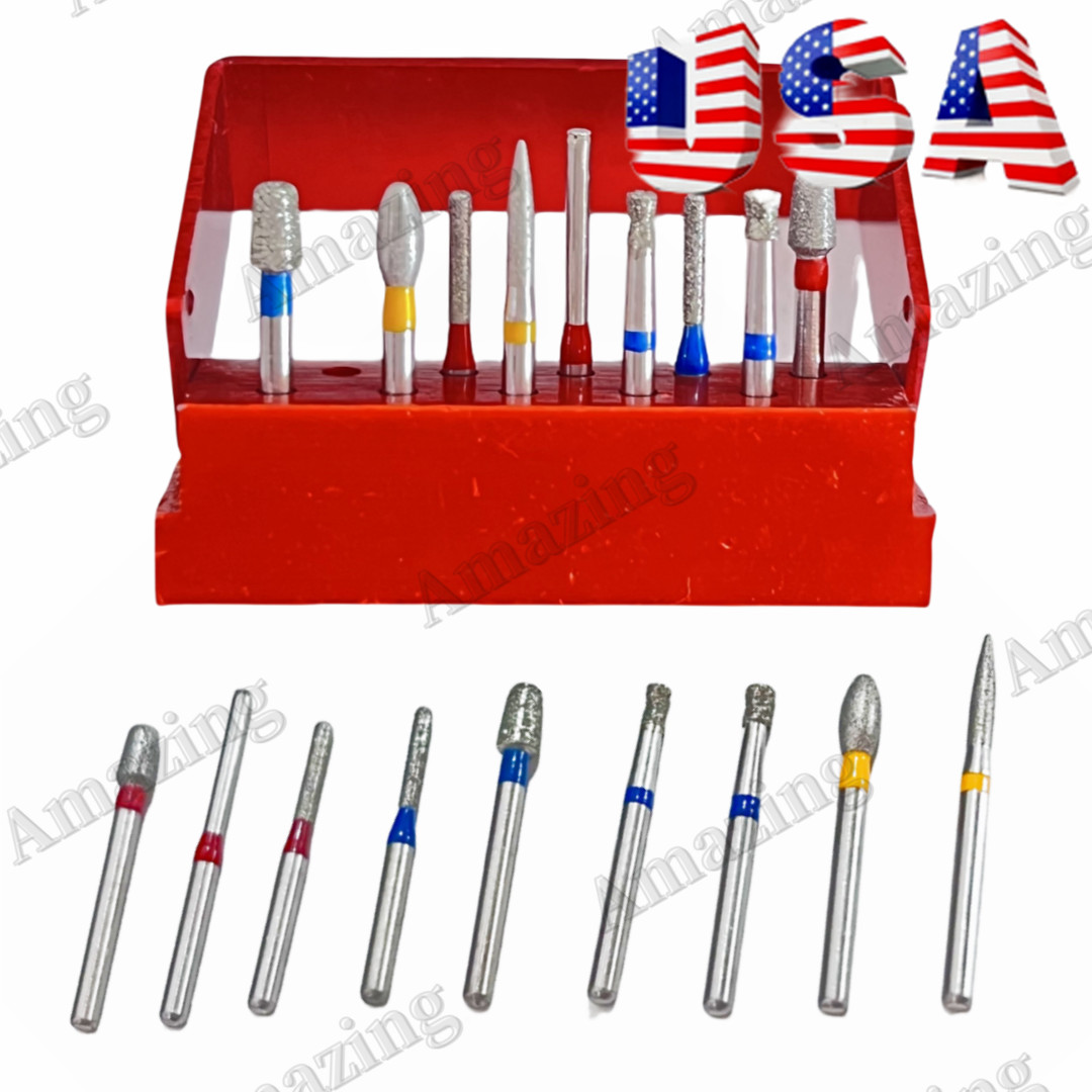 2 Kits Dental Inlay Diamond Burs Onlay Overlay Bur Set E-MAX Milling CAM CAM 3D