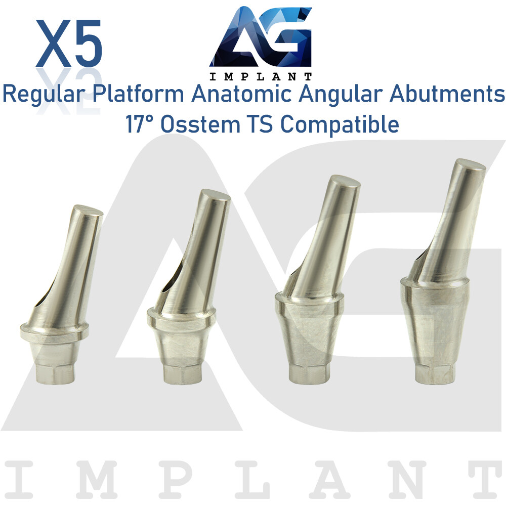 5 Angled Anatomic Abutment 17° 2.5mm Fit Regular Platform Osstem® TS