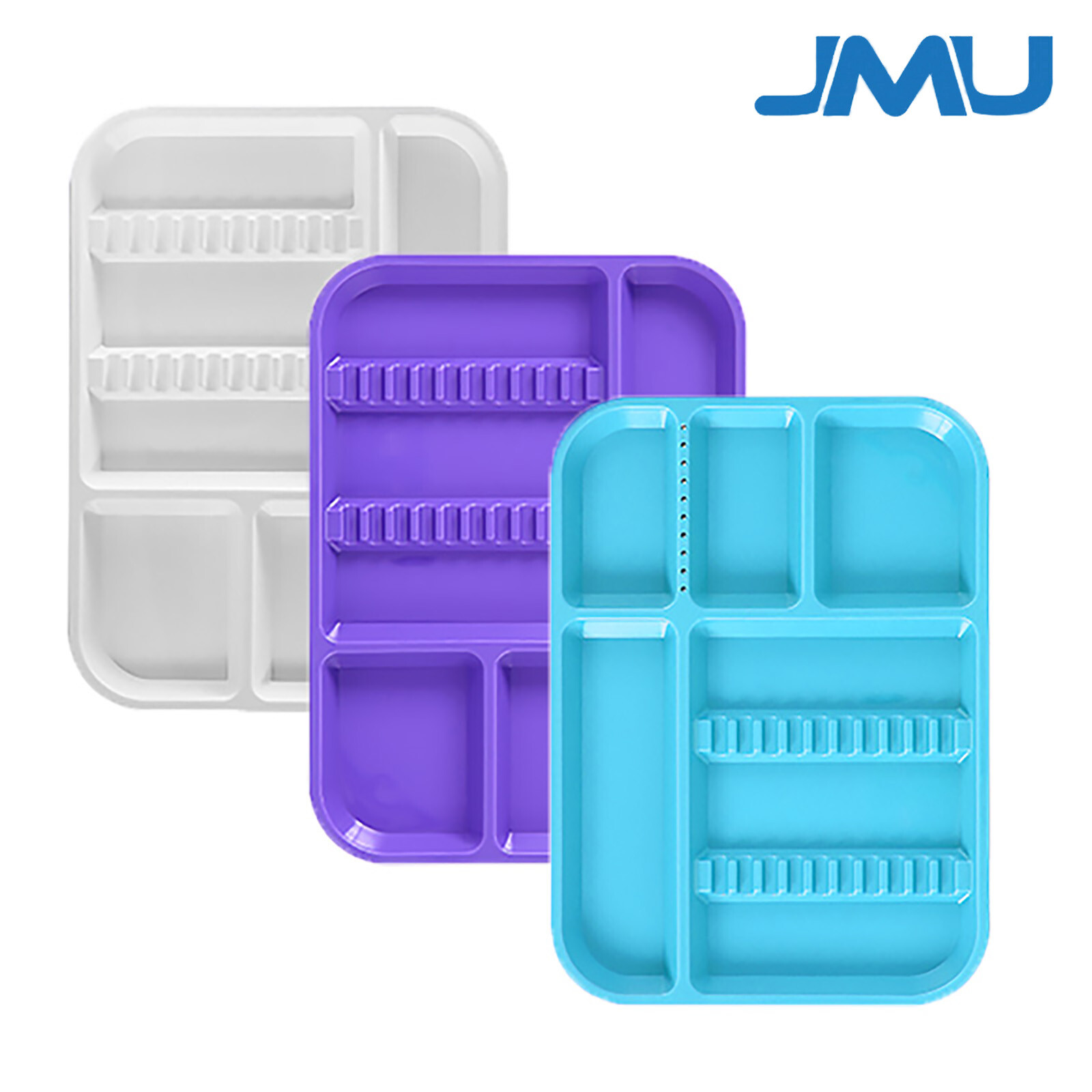 JMU Dental Divided Tray Autoclave Instrument Set Up Trays Plastic 13.38″ X 9.63″