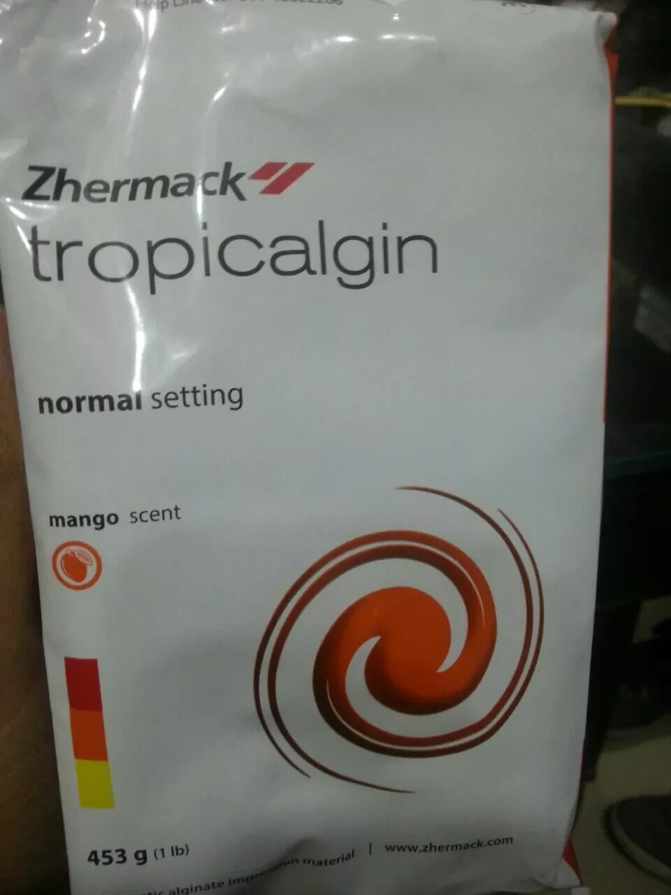 New Pack Zhermack Alginate Tropicalgin Normal Setting 453 g Pack