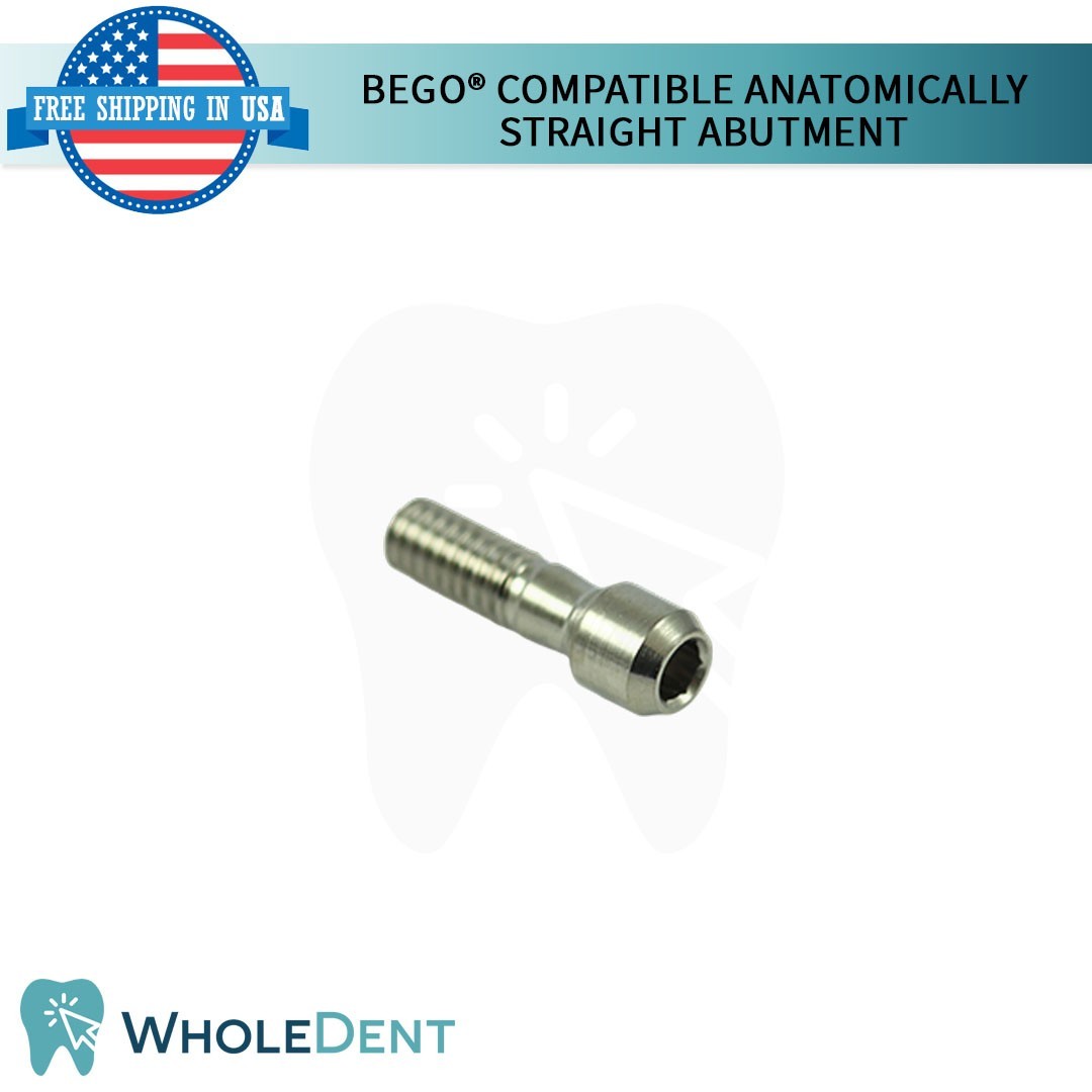 10x BEGO® Compatible Anatomic Shaped Straight Prosthetic Dental