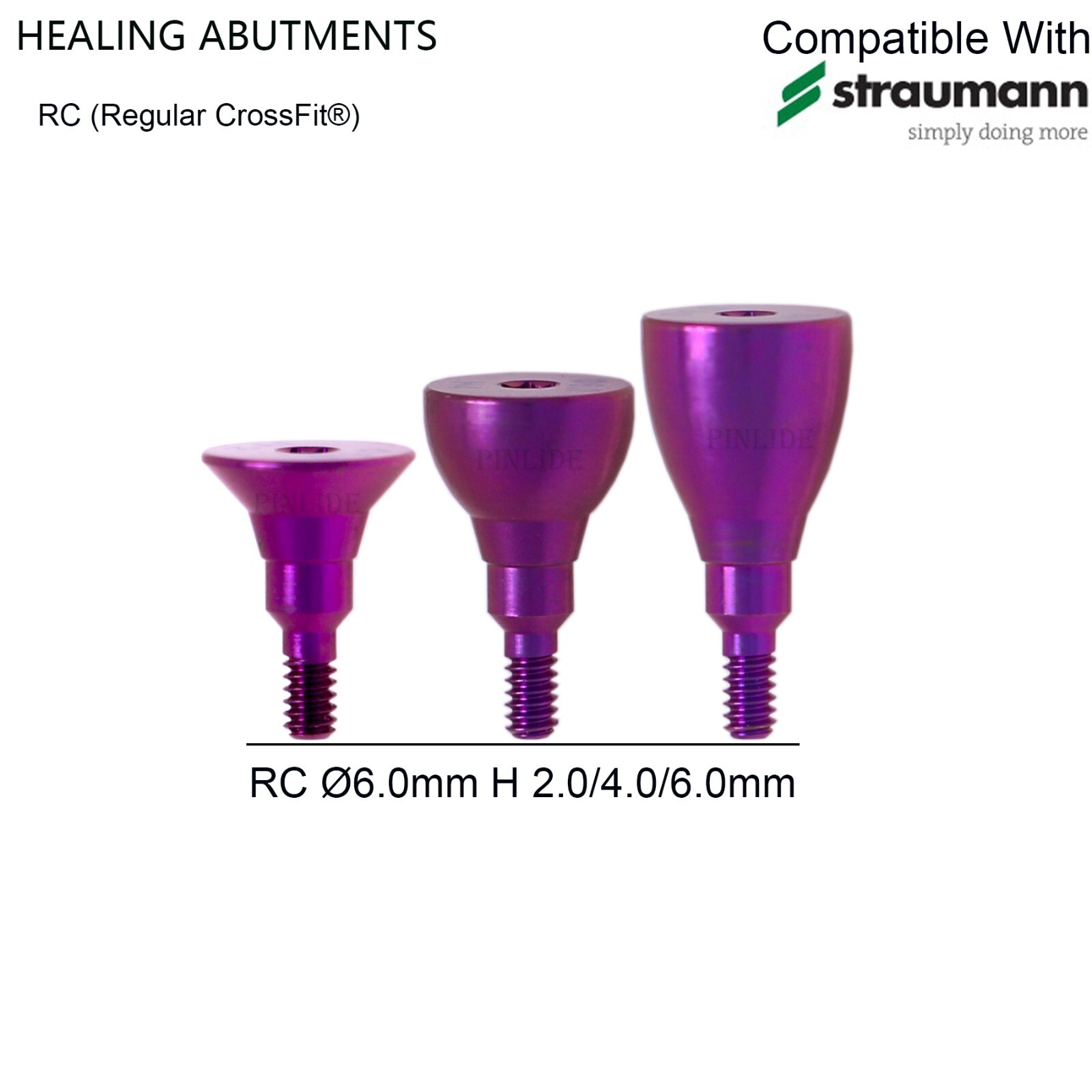 5Pcs/Set US Dental Healing Abutment Cap NC/RC for Straumann ITI-Bone Level NC/RC
