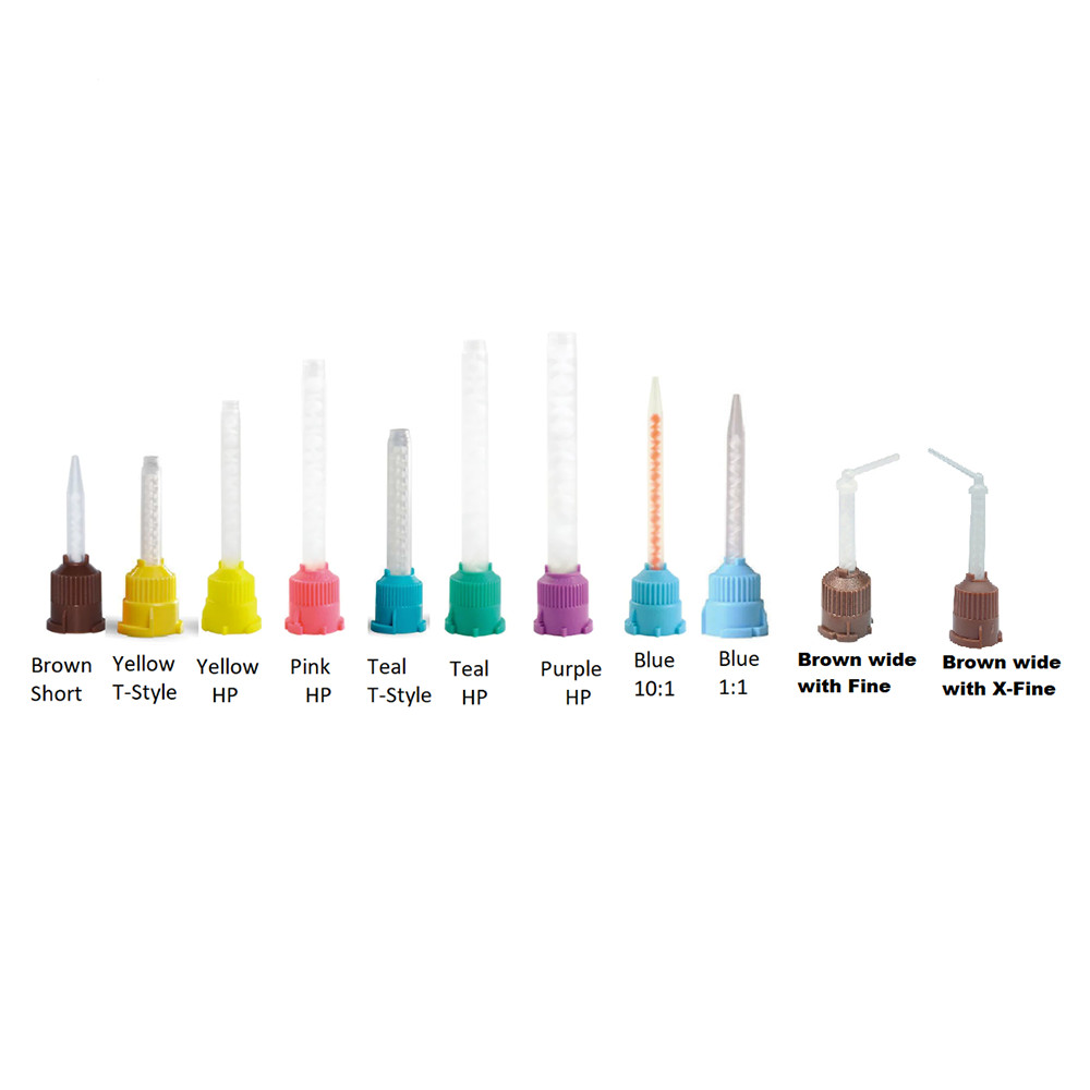 Dental Intra Oral Impression Mixing Tips Yellow 100/pk Yellow Mixers