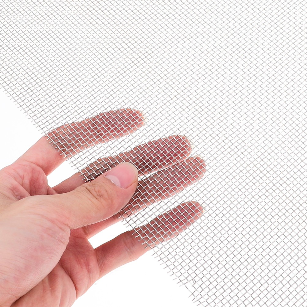 2 Pcs Mesh Sheet for Crafts Metal Gauze Stainless Steel Woven Wire
