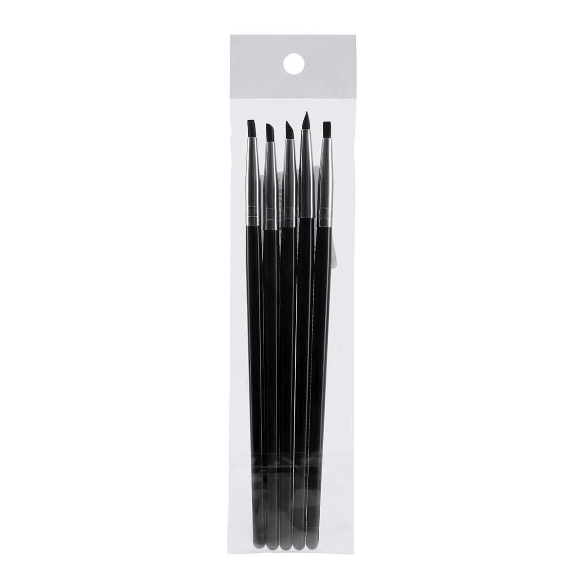 5 Pcs Dental Composite Silicone Brush Pen Resin Veneer Cement Porcelain Pen
