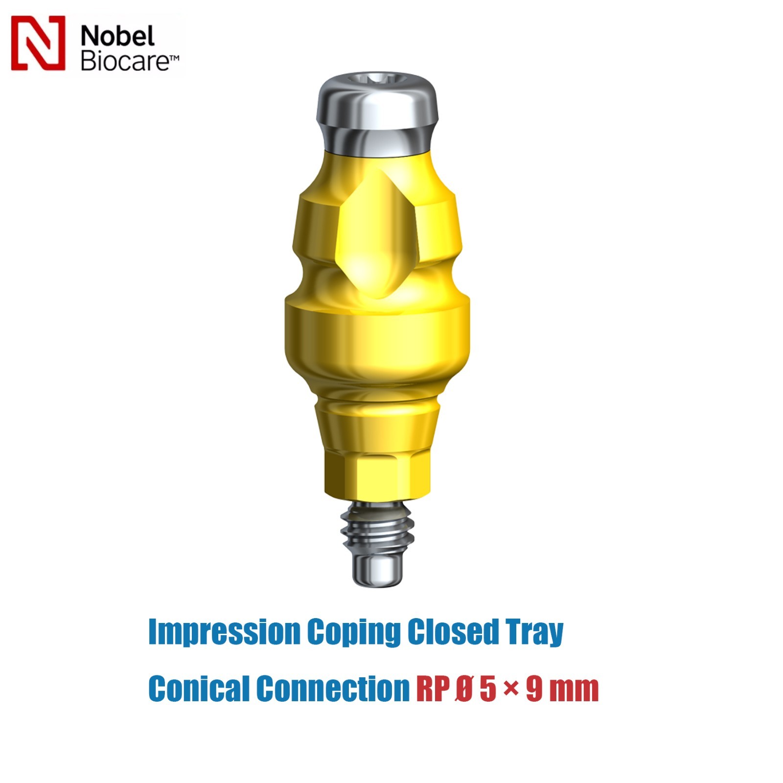 US Dental fits Nobel Biocare Active Impression Coping Transfer Closed Tray NP/RP