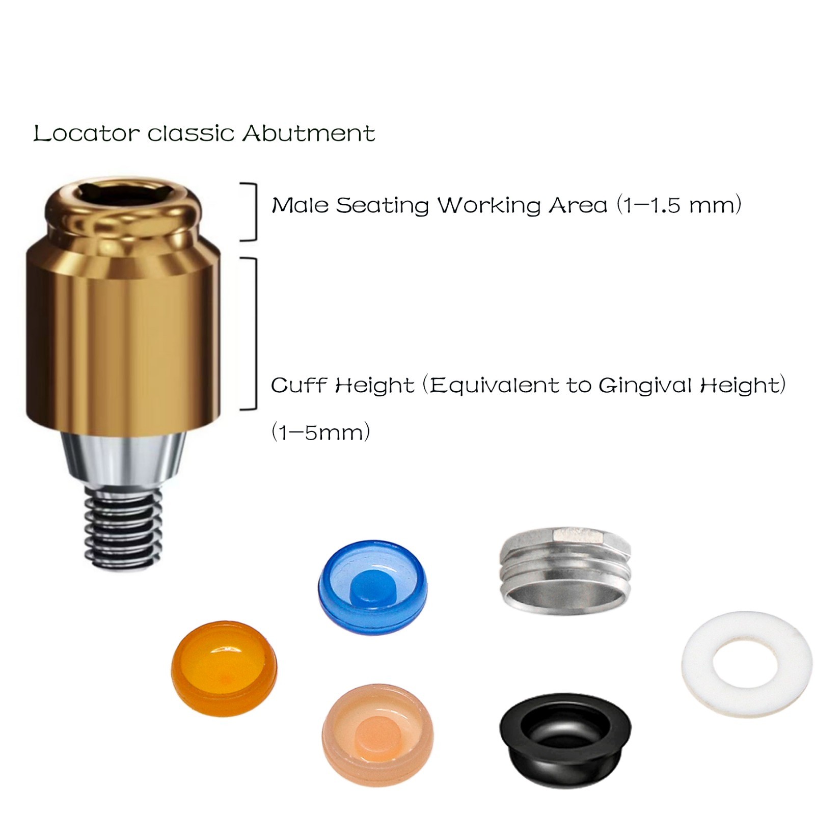 US Zimmer TSV 3.5 Adin MIS ABT Locator Abutment fits Internal Hex Implant system