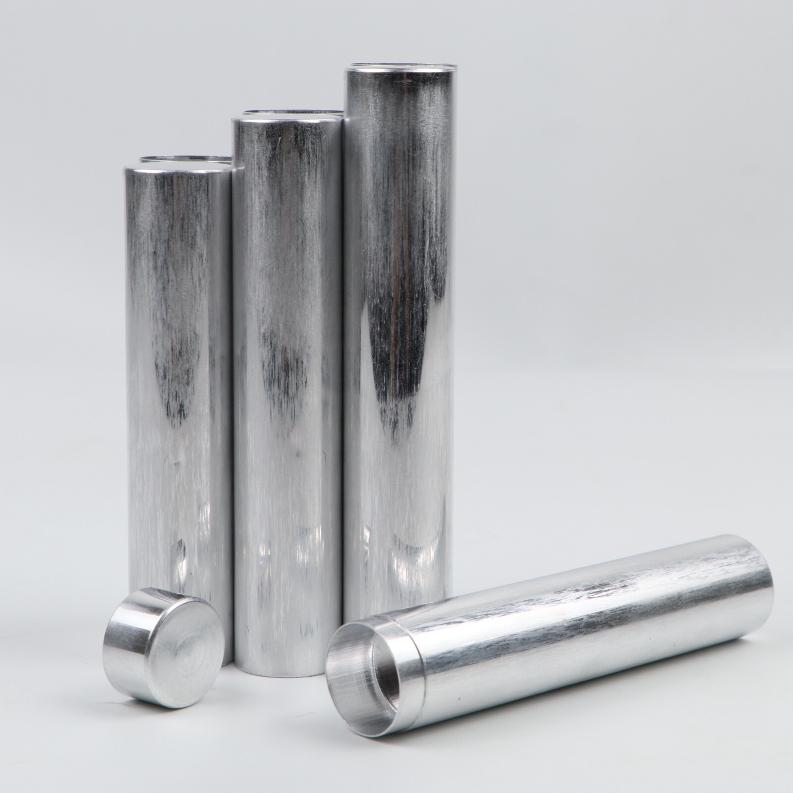 100pcs Dental Lab Aluminum Tube Empty Cartridges For Flexible Acrylic OD22mm