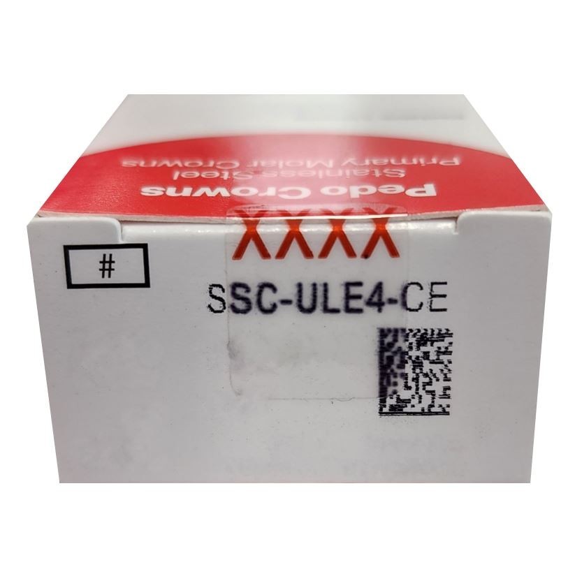*5-Pieces* HuFriedyGroup Pedo Crowns Upper Left Primary 2nd #4 Refill SSC-ULE4
