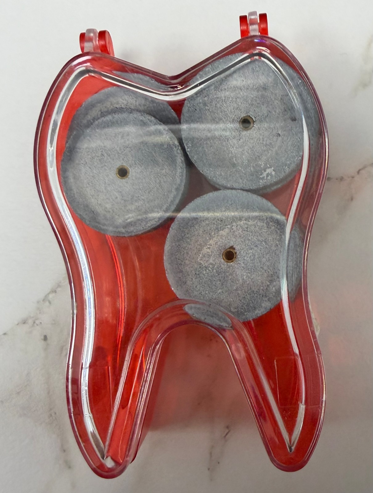 Dental Separating Discs Grinding Wheels Lab Supply with Red Tooth Case