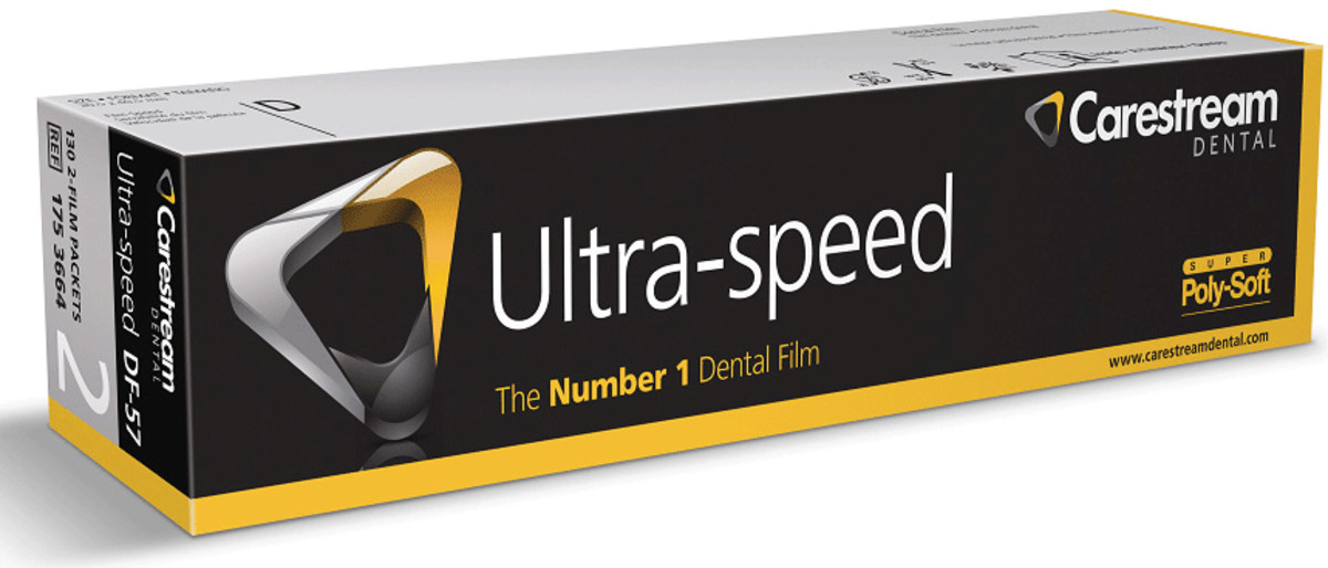 Carestream Health Ultraspeed Film DF-57 #2 Poly Double Pk 130/Bx 1753664