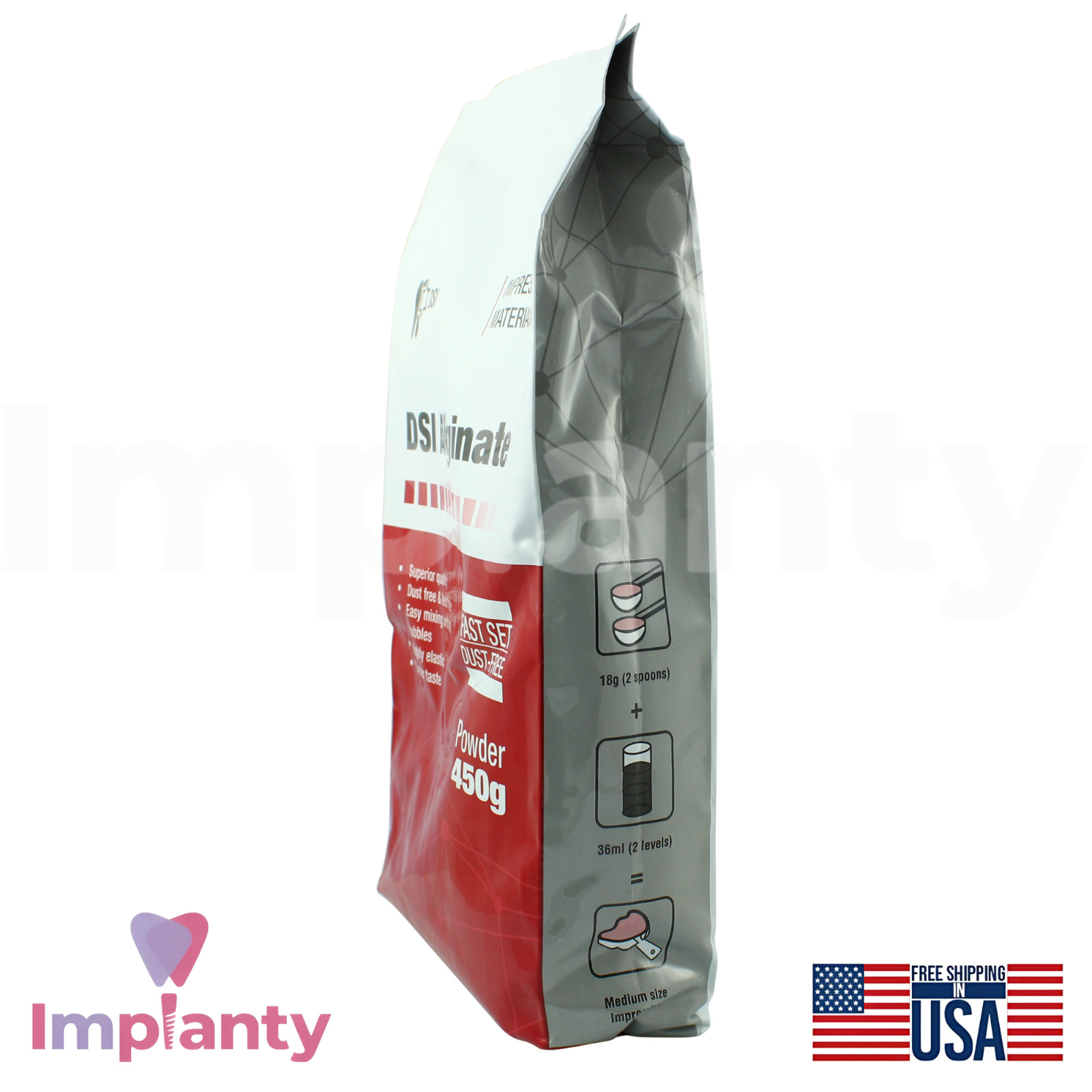 AIginate Material Fast Set Powder 450g For High Precision Elastic Impressions