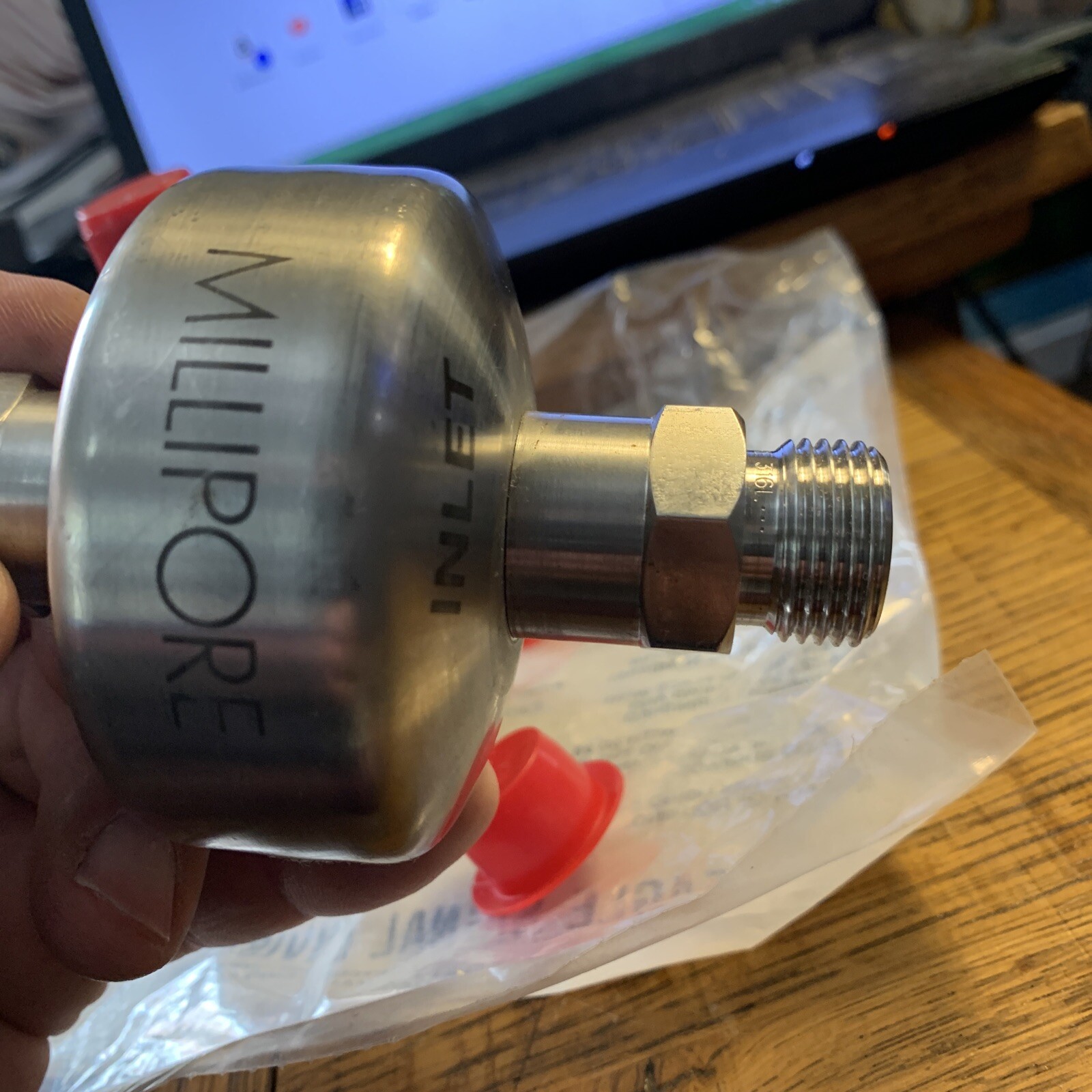 lot of 2pcs MILLIPORE Gas Filter — WGFG36WC1 — Used part