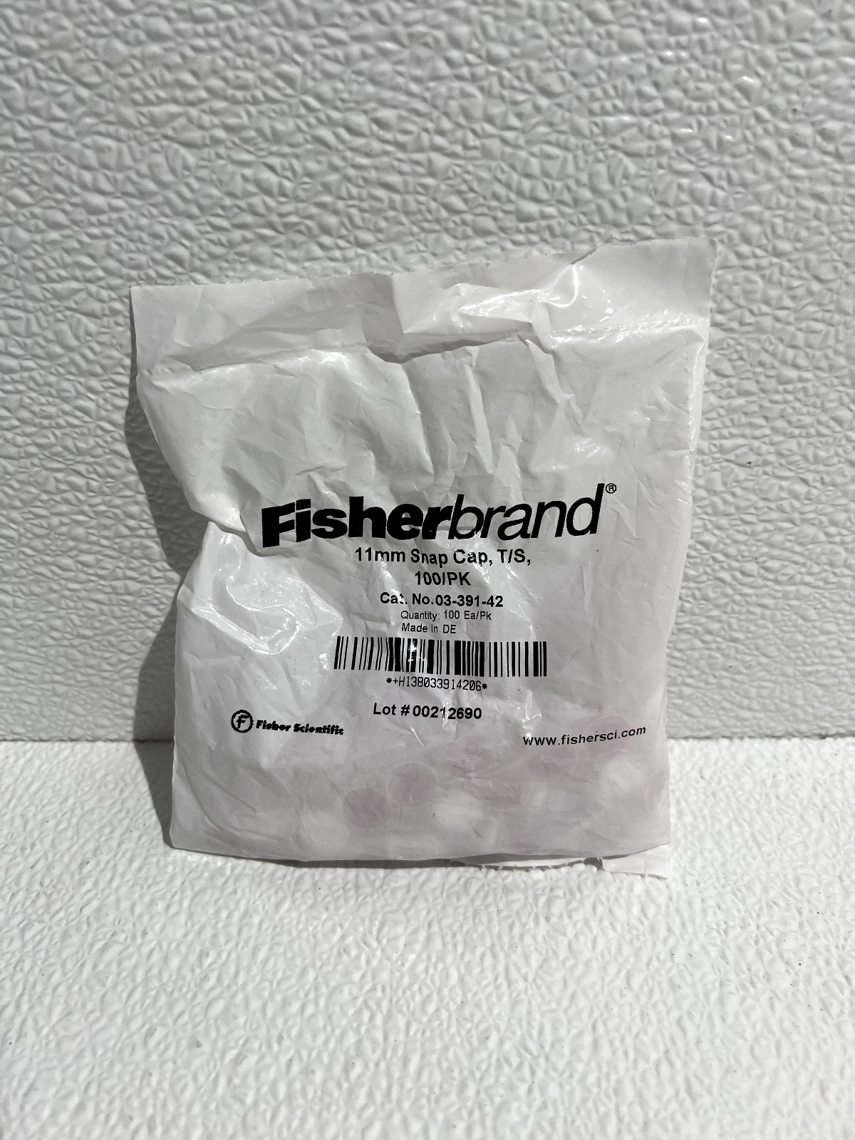 Fisher Scientific 11mm Snap Cap T/S 03-391-42