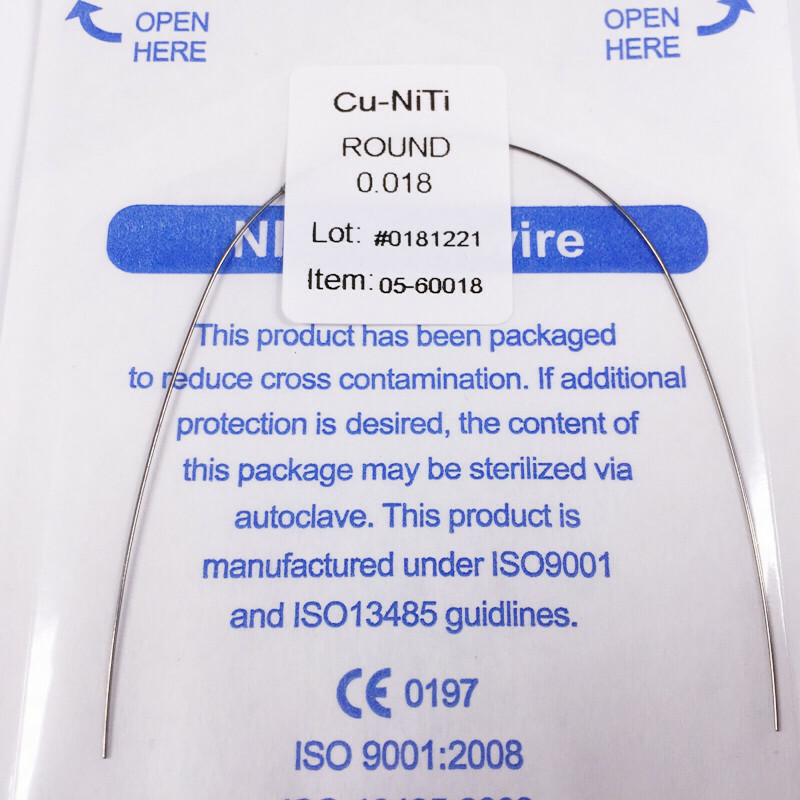 Dental Orthodontic Copper Cu-Niti Wires Arch Wire Rectangular Round Damon Type
