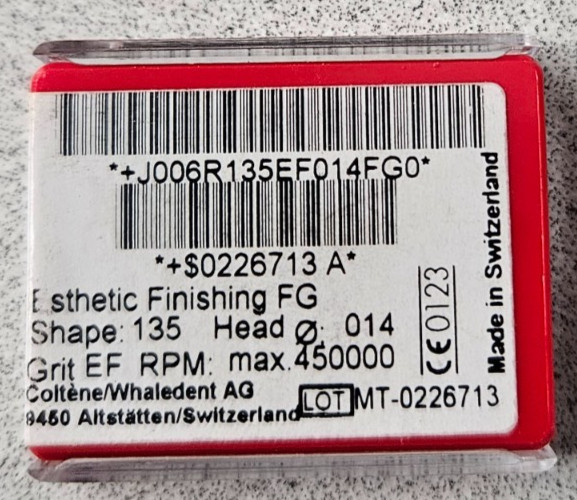 Alpen Instruments R135EF014FG Shape- ET9/135 ESTHETIC FINISHING DIAMOND BURS
