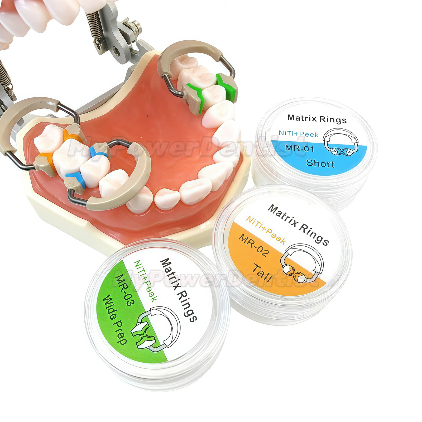 Dental Matrix Bands Ring Sectional Matrice Titanium Alloy Clamp Fit Palodent V3