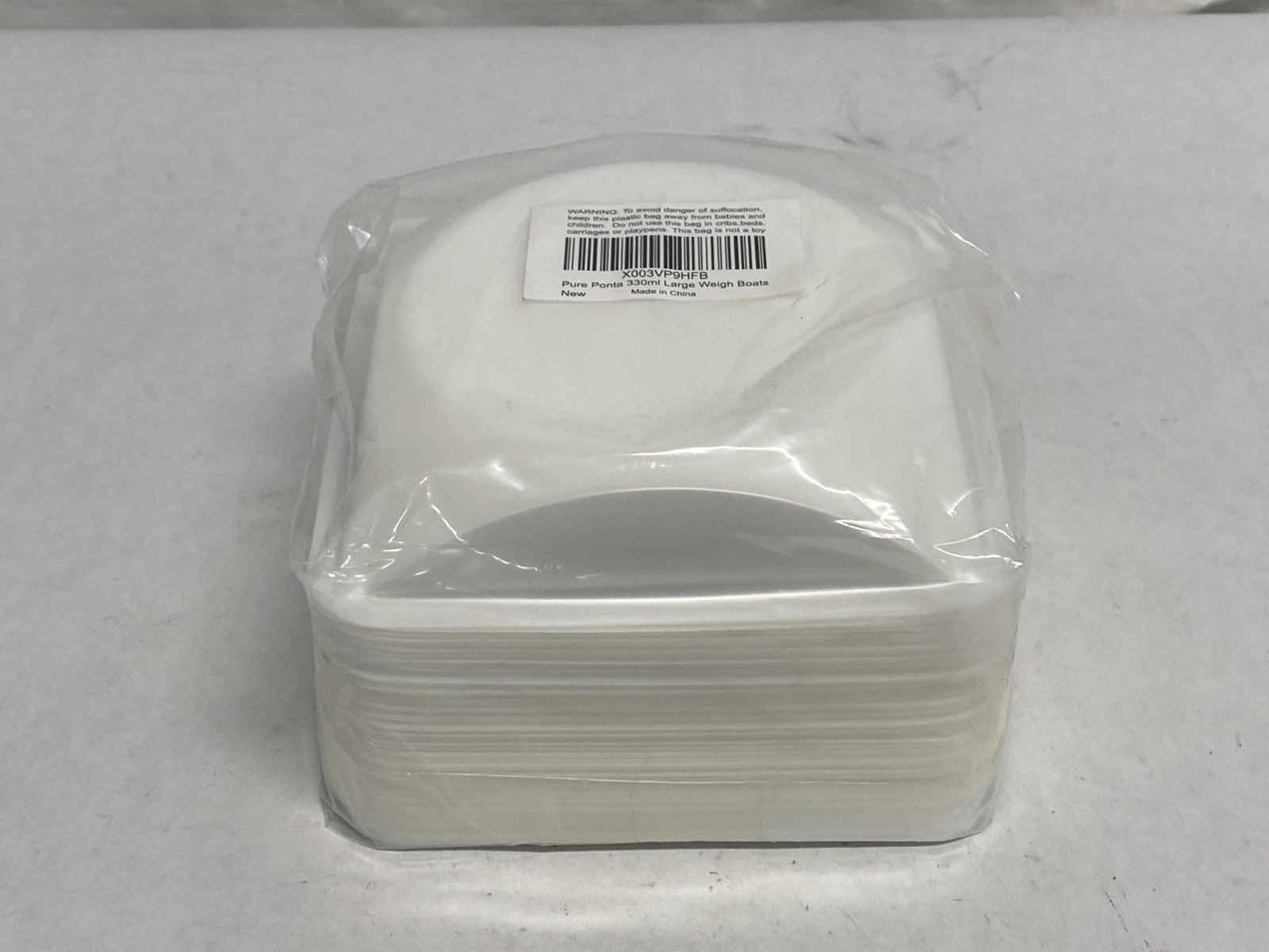 (125/Pk) PURE PONTA 330mL Disposable Large PS Weigh Dish Boat X003VP9HFB