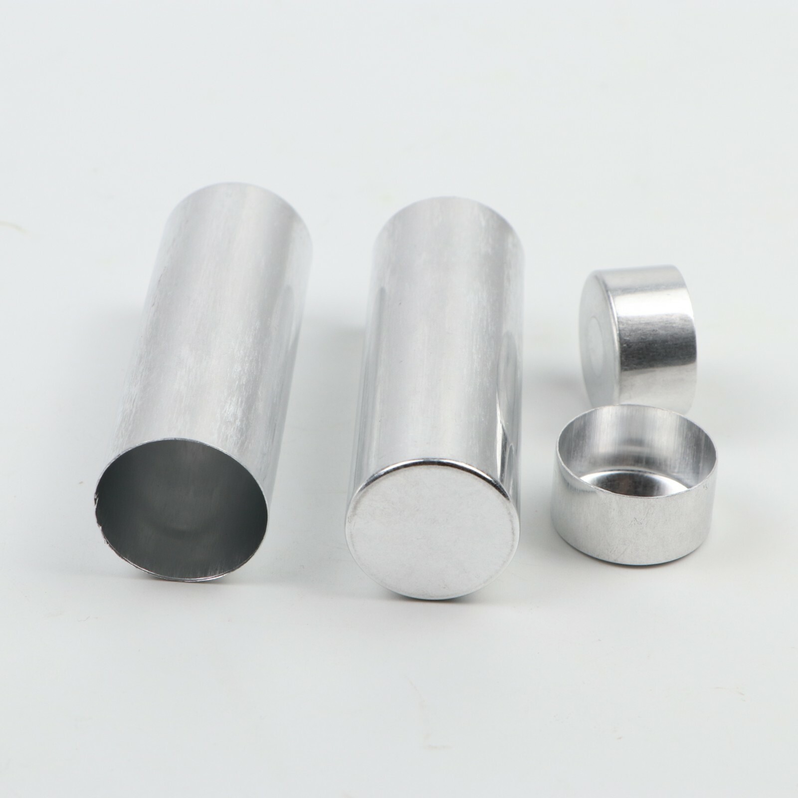 100Pcs 25.5mm Dental Empty Aluminum Tubes Cartridges for Making Flexible Denture
