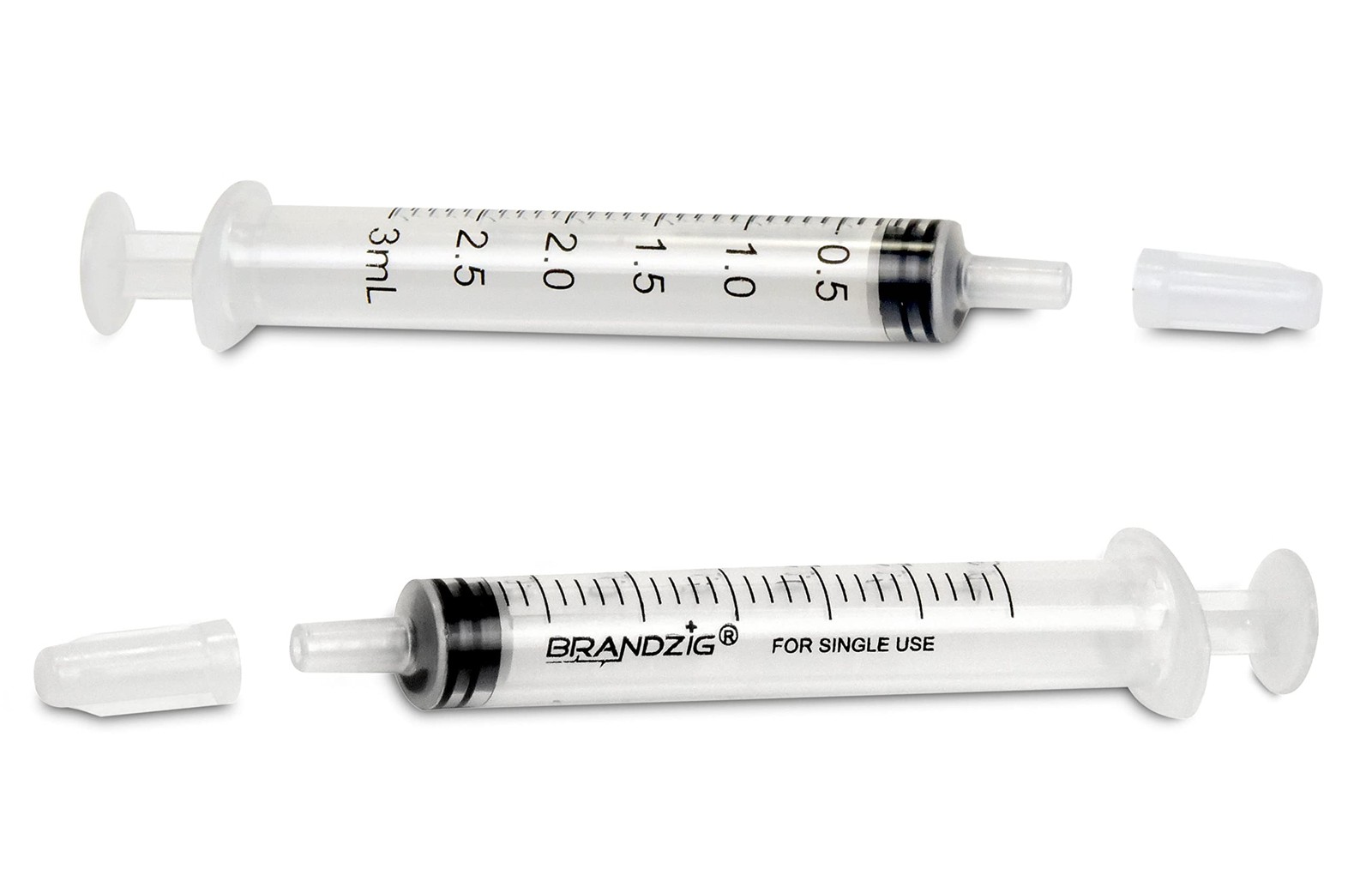 3ml Syringe With Cap (100 Pack) | Oral Dispenser 100 Count (Pack of 1)