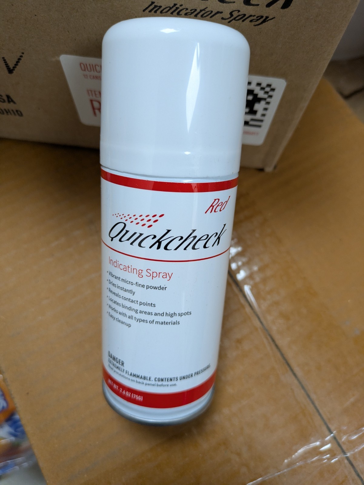 Quick Check Indicating Spray-Red 1 Case 12 Cans