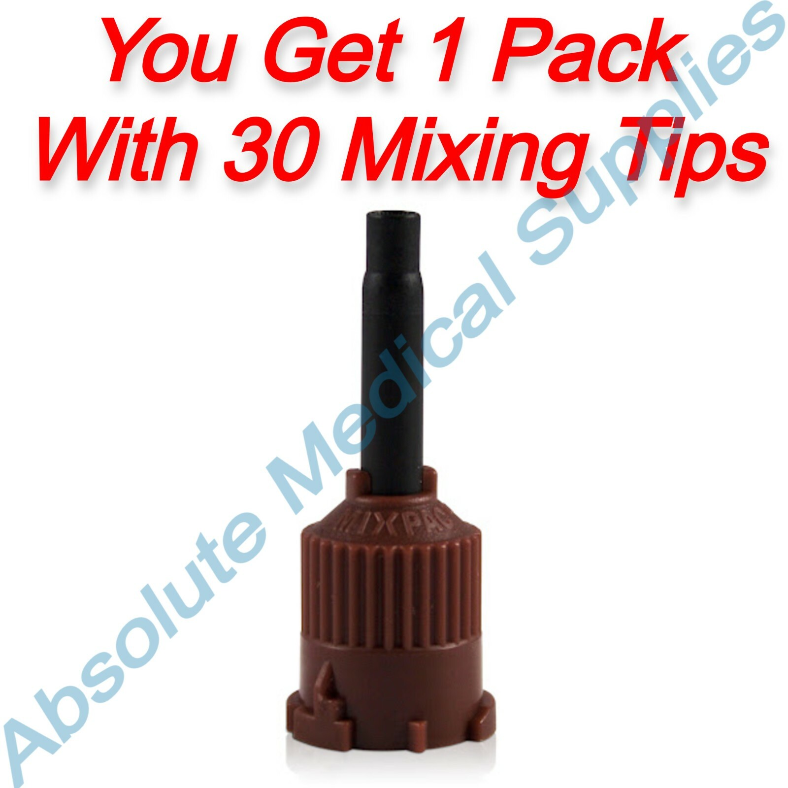 *30-Pieces* Parkell Hyperfil Mixing Tip With Brown Base For 10 ml S328
