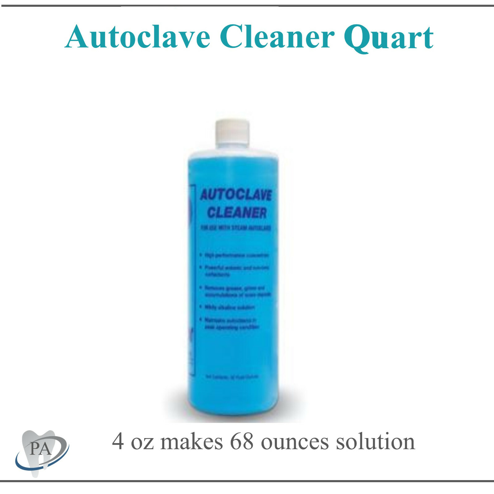 Dental Speed-Clean Type Autoclave Cleaner Solution Concentrate, 32 oz Bottle USA