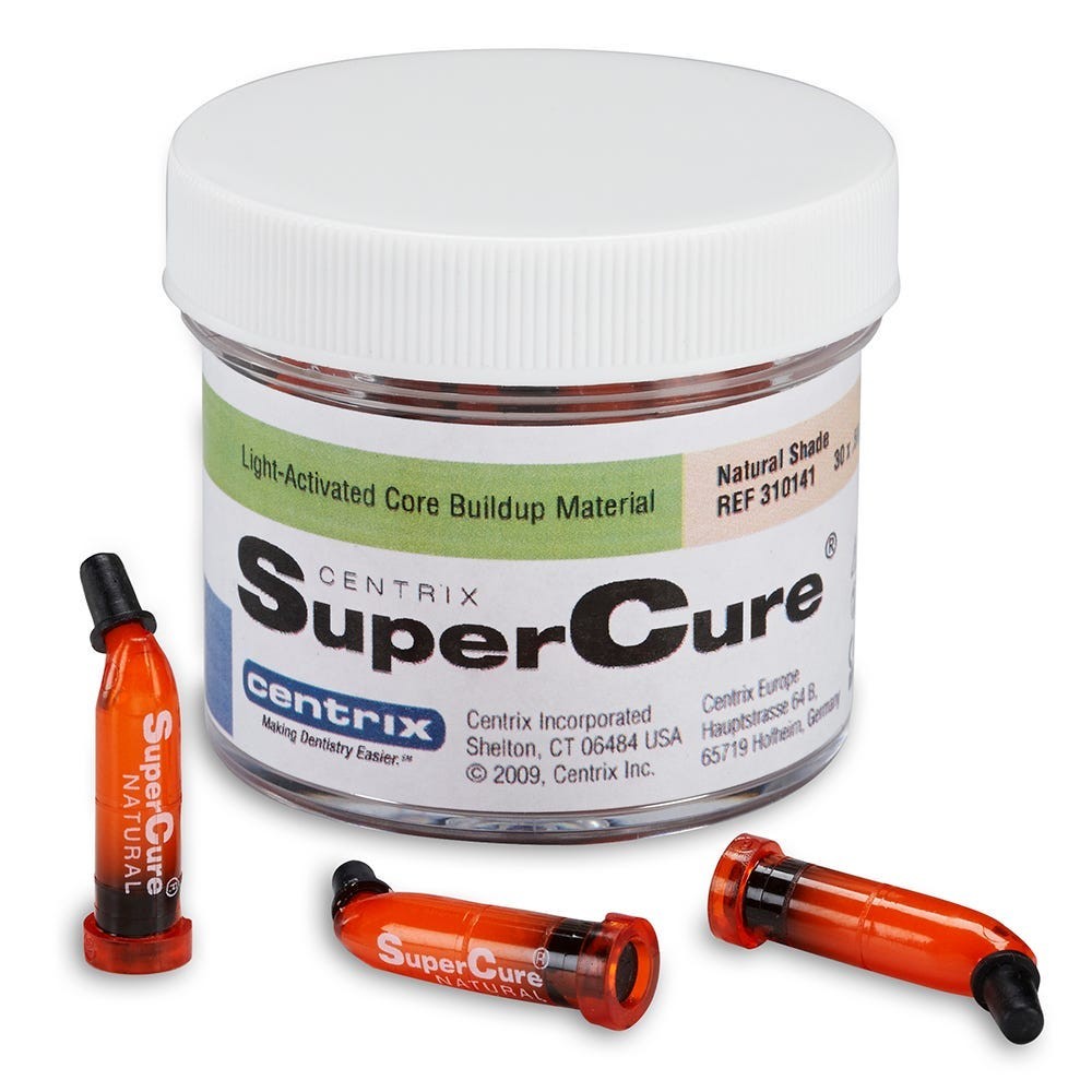 Centrix 310143 Supercure Contrast Composite Core Paste Blue 30/Pk 0.5gm