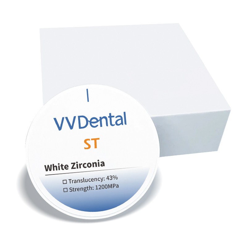 Dental ST Super Translucent White Zirconia 98mm CAD CAMDental Lab Materia