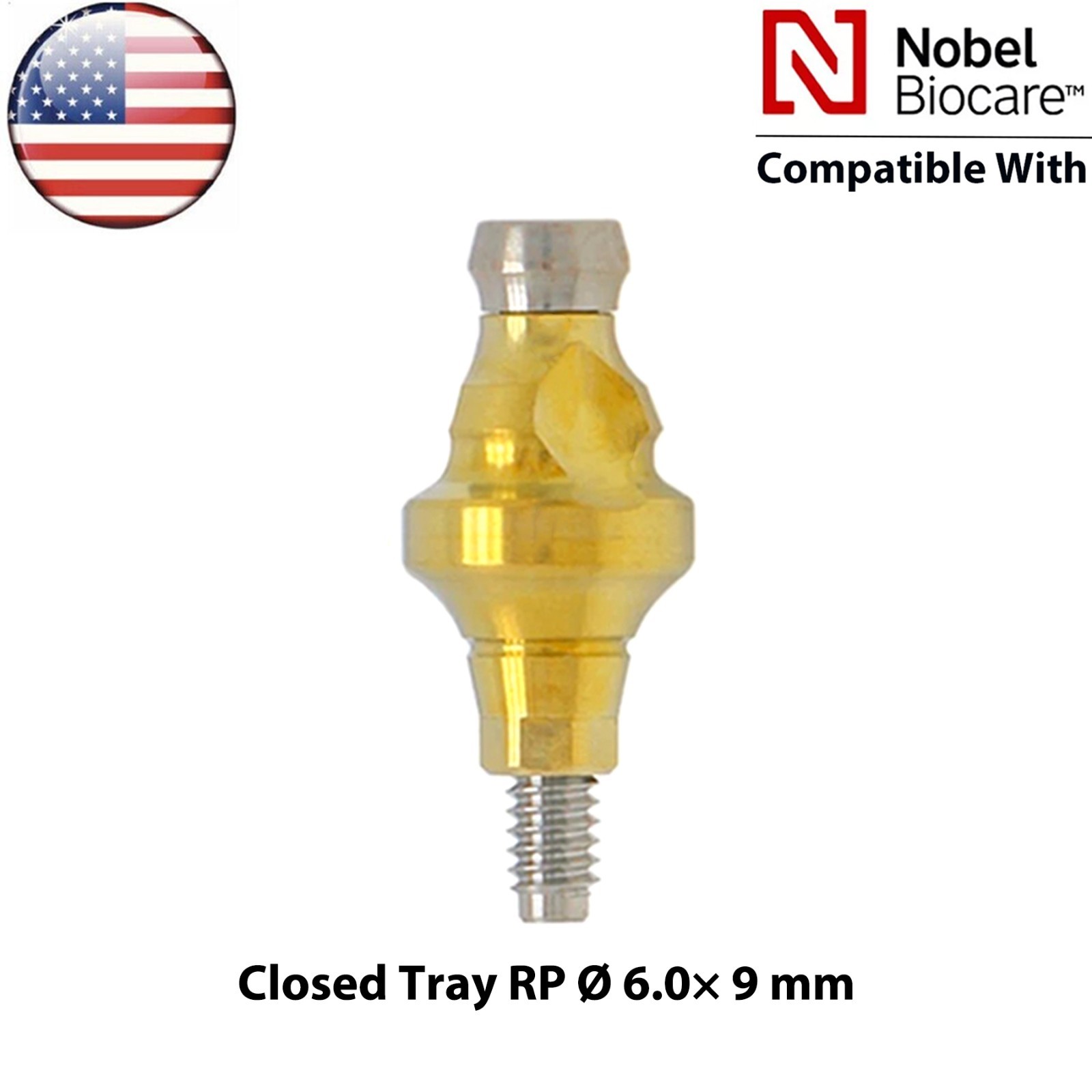US Implant Impression Transfer Coping Close Tray NP/RP Fits Nobel Biocare Active