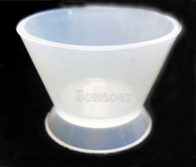 12 Pcs Dental Flexible Silicone Dappen Bowl Dish Mixing Cup White 7Ml Bomaoer