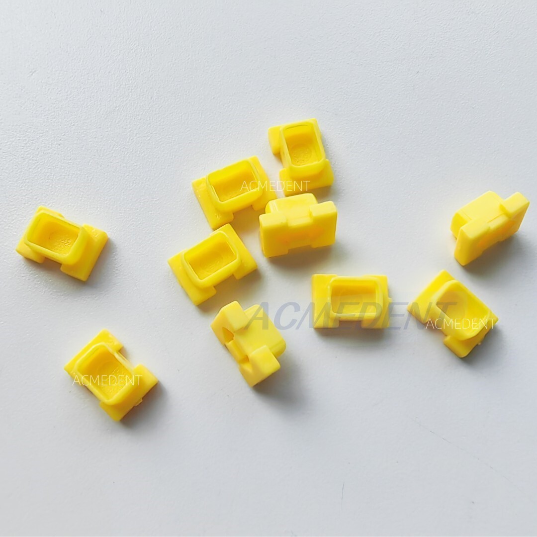 20Pcs Dental ITI Snap Caps Closed Tray NC Coping Impression Fit Straumann Yellow