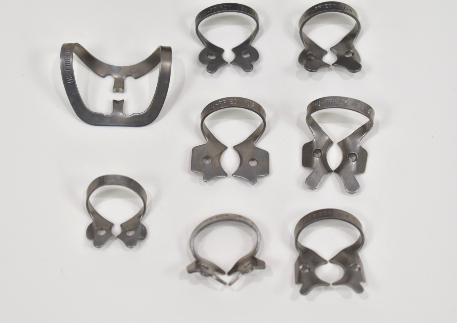 Hu-Friedy Dental Sterilization IMS Part Box IMS-1273 w/8 Rubber Dam Clamps