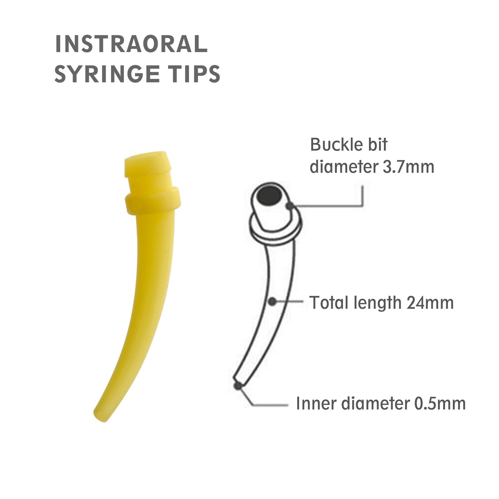 400 Dental Disposable Intra Oral Impression Mixing Tips For Yellow Mixers