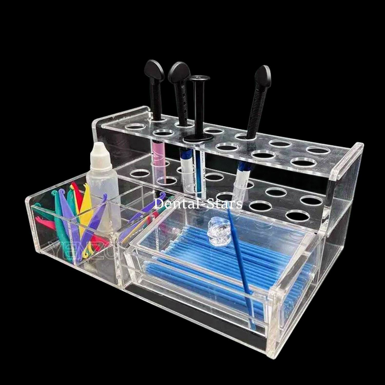 Dental Resin Placement Rack Acrylic Material Storage Box Applicator Holder USA