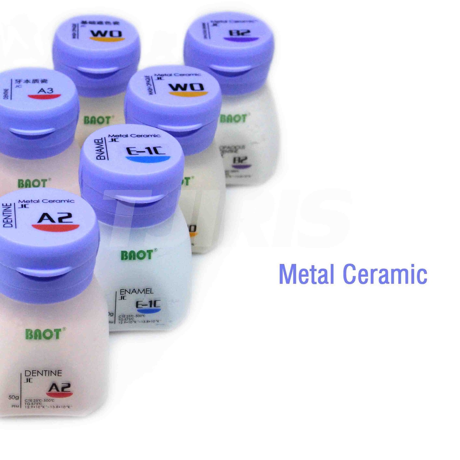 BAOT Dental Lab Dentine Ceramics Porcelain Powder for Metal 50g