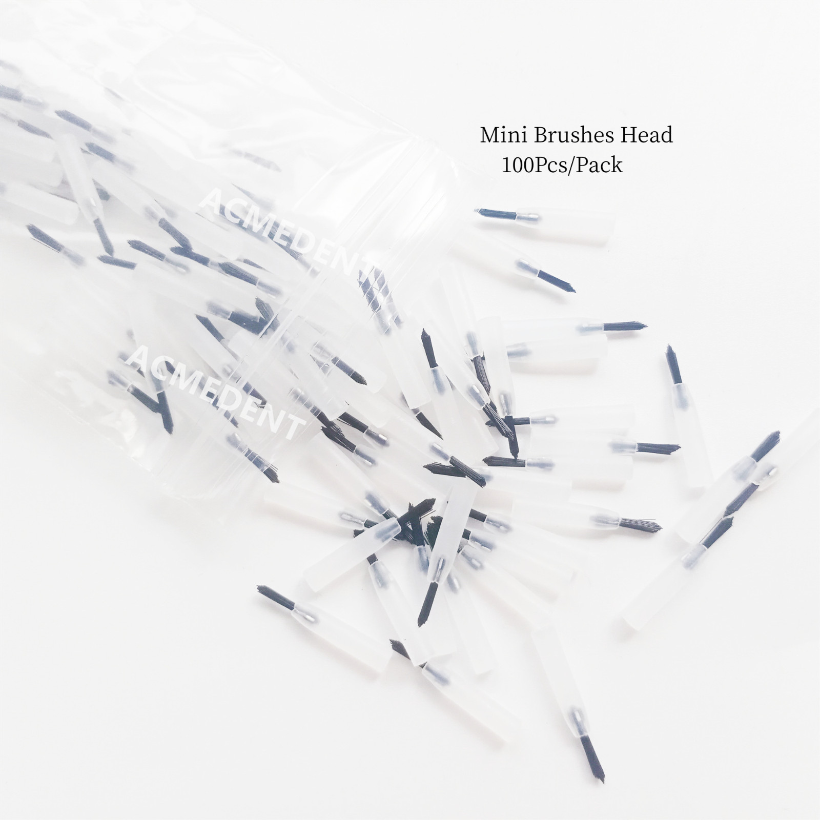 1000Pcs Dental Micro Brushes Composite Resin Mini Applicator Brush Tips Handle