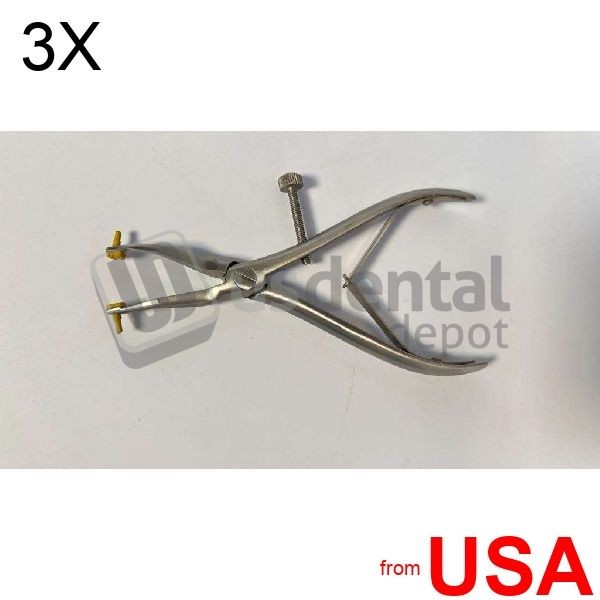 3X LOT of XPS – Birriel Crown Gripper – 6.5in with Silicone Stoppers #115 420346